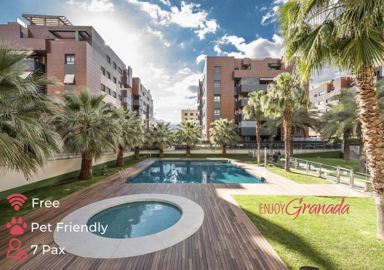 דירות Enjoygranada Emir 3A - Piscina, Gym & Parking מראה חיצוני תמונה
